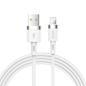 Joyroom Liquid Silicone Data Cable N2 laidas USB-A / Lightning 2.4A 1.2m - baltas