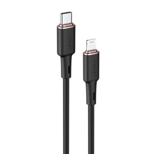 Acefast MFI USB-C - Lightning laidas 1.2 m, 30W, 3A, juodas (C2-01 black)