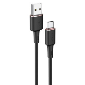Acefast USB - USB-C laidas 1.2 m, 3A, juodas (C2-04 black)