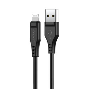 Acefast MFI USB - Lightning laidas 1.2 m, 2.4A, juodas (C3-02 black)