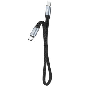 Dudao L10C USB-C - USB-C PD laidas 100W 5A 0.23 m, juodas