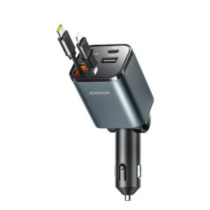 Joyroom JR-CCL05 30 W automobilinis įkroviklis su USB-C ir Lightning laidais