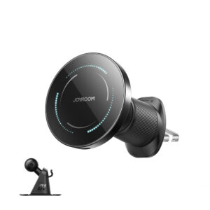 Joyroom JR-ZS502 magnetinis Qi automobilinis laikiklis su 15 W įkrovimu, juodas