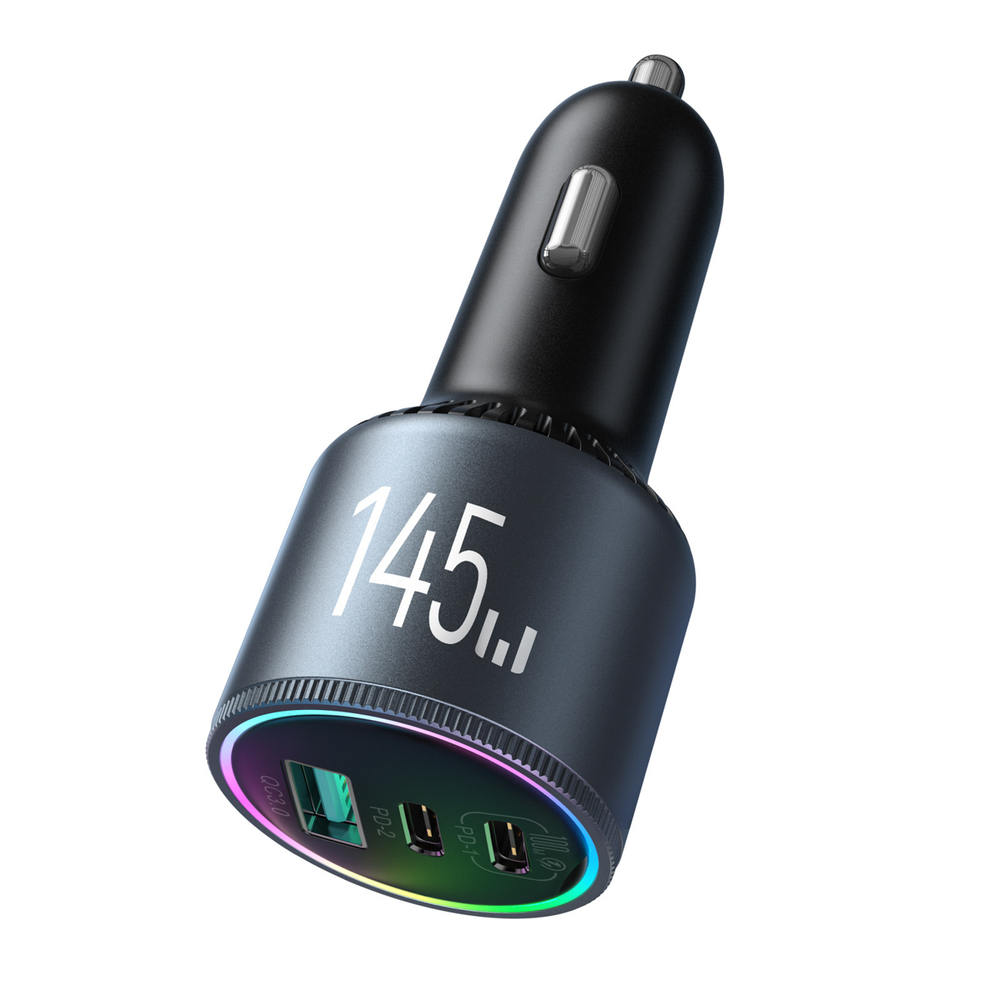 Joyroom JR-CCN07 145 W automobilinis įkroviklis su 2 USB-C ir USB-A