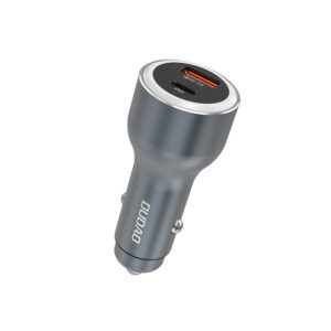 Dudao R4Ultra, automobilinis įkroviklis, 120 W, pilkos spalvos