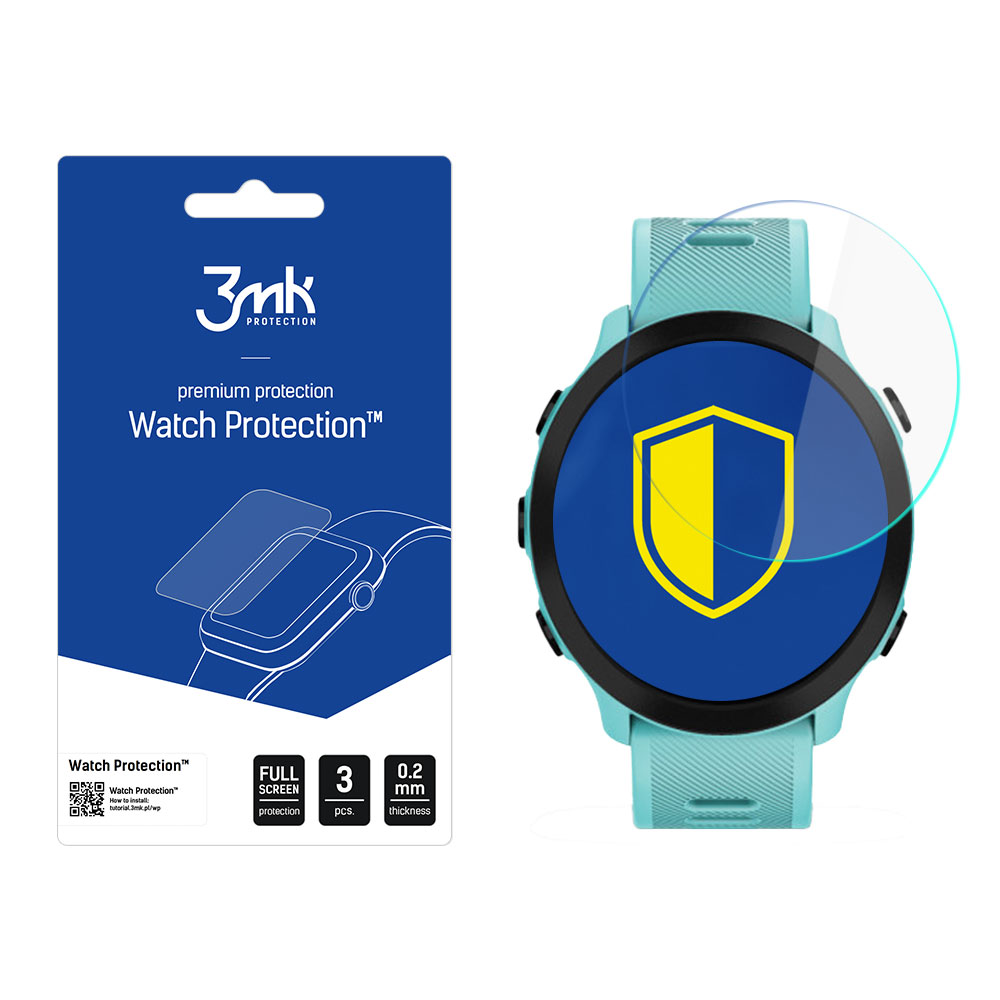 Garmin Forerunner 55 – 3mk Watch Protection™ v. FlexibleGlass Lite