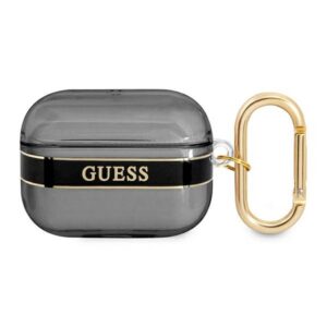 Guess AirPods Pro dėklas su dirželiu – juodas
