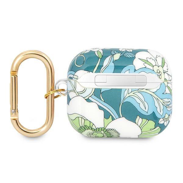 Guess dėklas AirPods 3 – žalias, Flower Strap