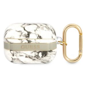 Guess AirPods Pro dėklas – pilkas, Marble Strap