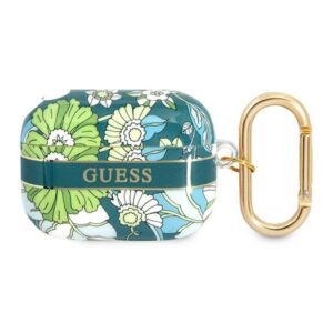 Guess AirPods Pro dėklas – žalias, Flower Strap