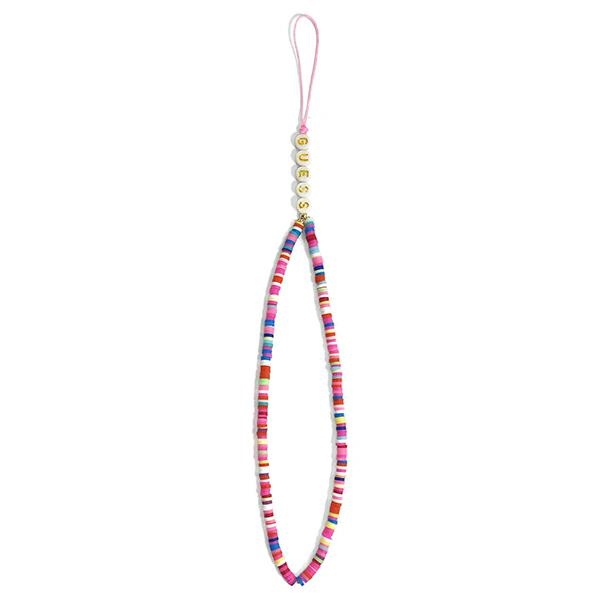 Guess pakabukas GUSTGMPP telefono dirželis daugiaspalvis rožinis/daugiaspalvis rožinis Heishi Beads