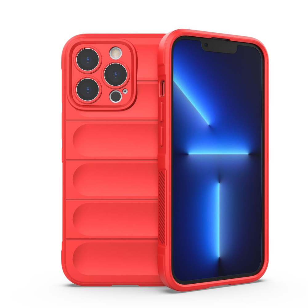 Magic Shield dėklas iPhone 13 Pro Max – raudonas