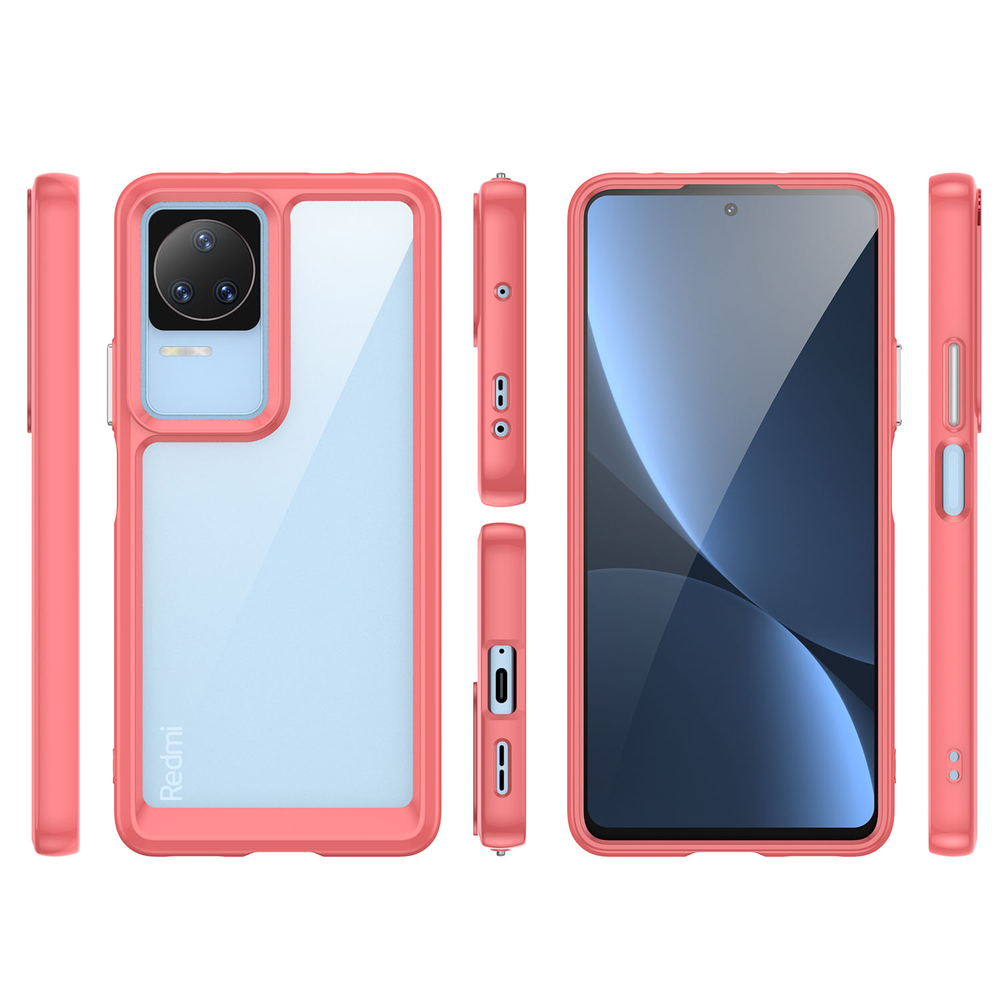 Outer Space Case dėklas Xiaomi Poco F4 5G – raudonas