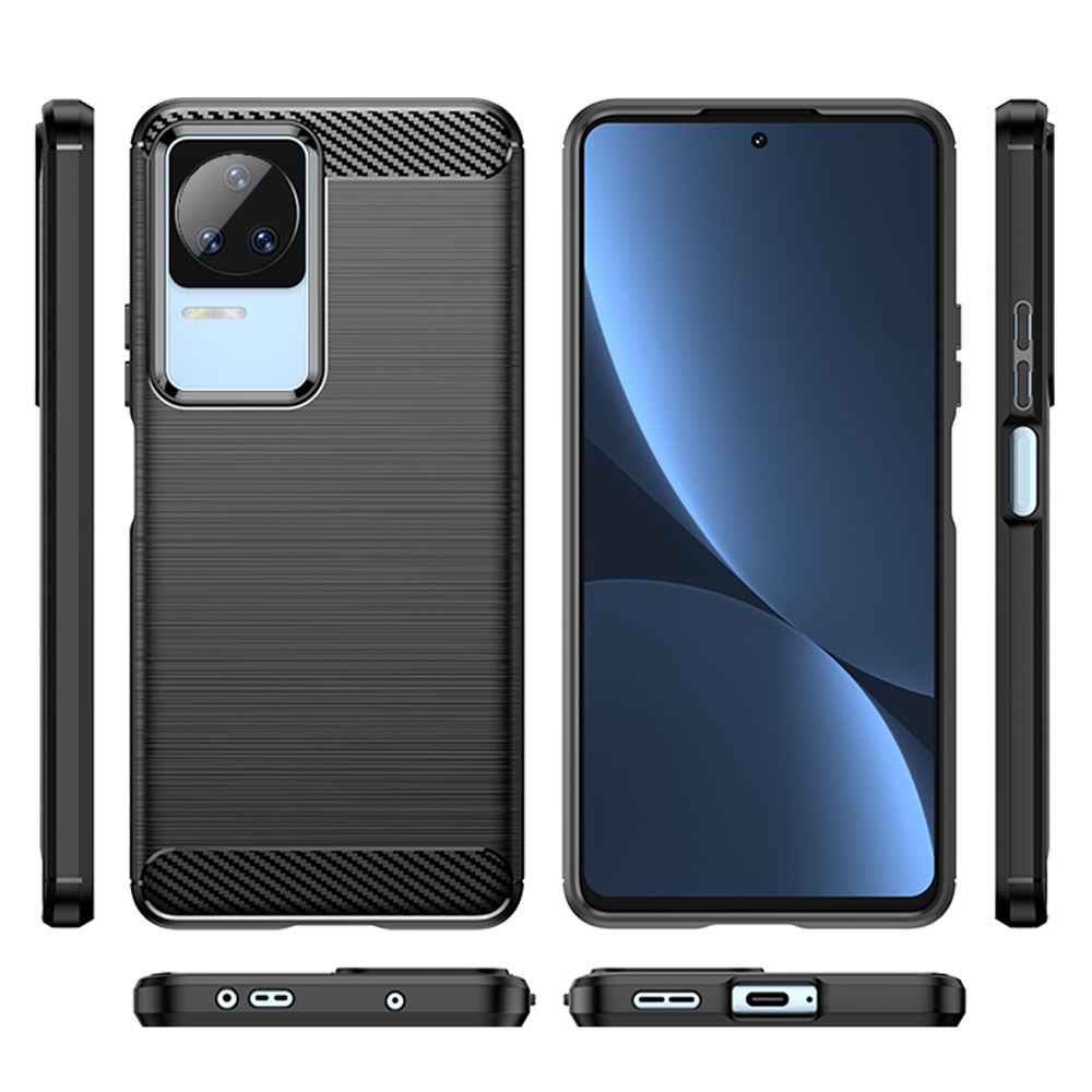 Anglies rašto TPU dėklas Xiaomi Poco F4 5G – juodas