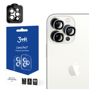 Kameros stiklas, skirtas „iPhone 14 Pro Max“ / 14 Pro 9H, skirtas 3mk objektyvo apsaugai „Pro“ serijos objektyvas – sidabrinis