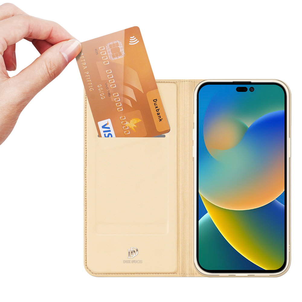 Dux Ducis Skin Pro dėklas iPhone 14 Pro Max – auksinis