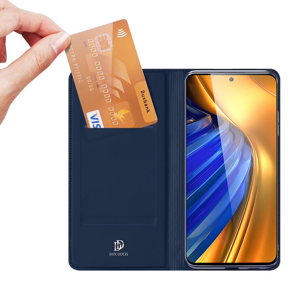 Dux Ducis Skin Pro dėklas Xiaomi Poco F4 5G – mėlynas