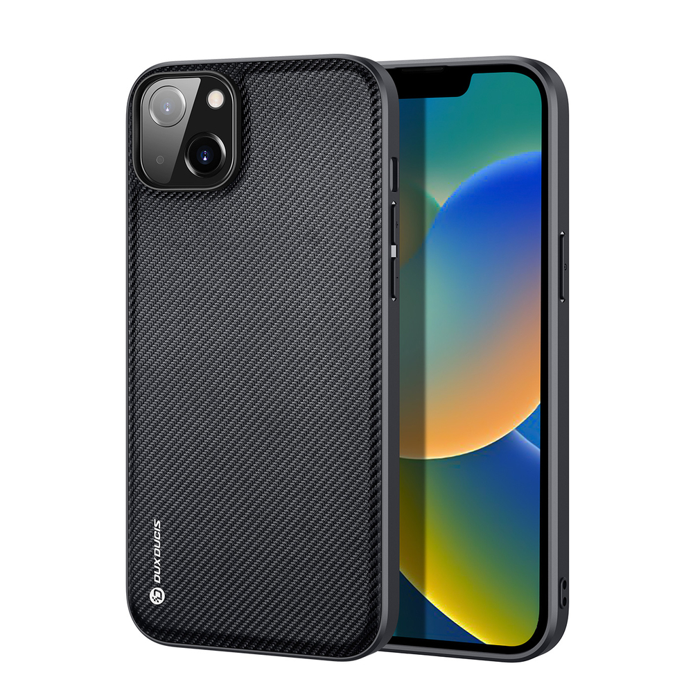 Dux Ducis Fino nailoninis dėklas iPhone 14 Plus – juodas