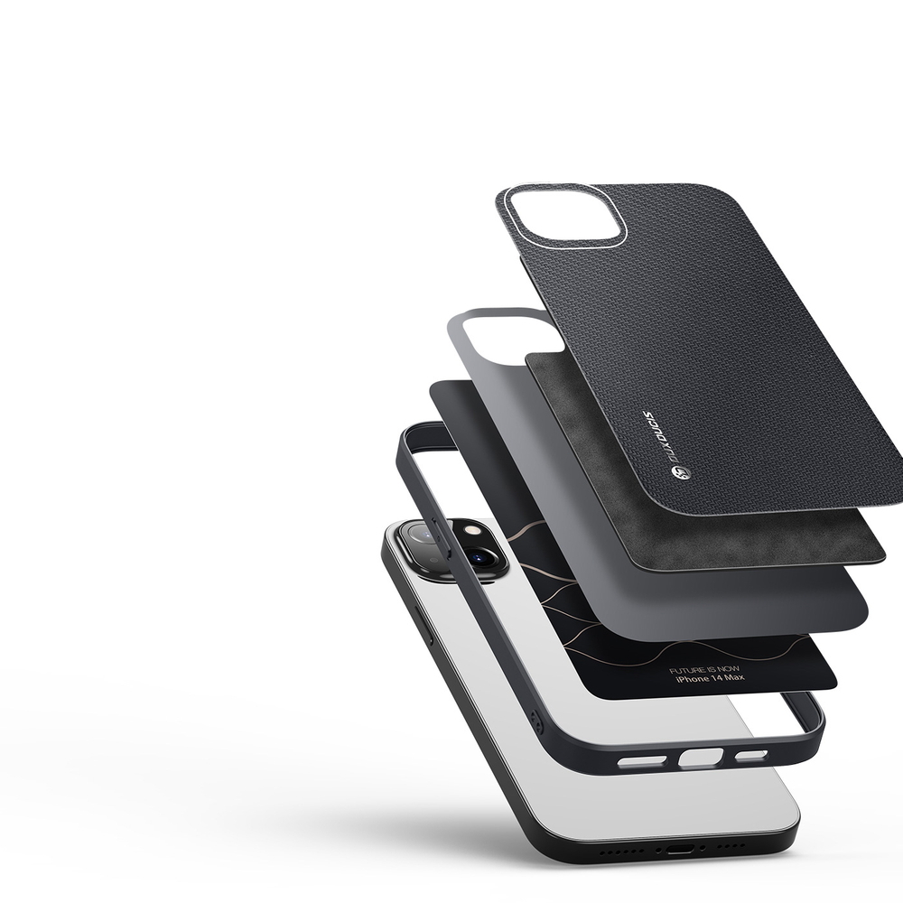 Dux Ducis Fino nailoninis dėklas iPhone 14 Plus – juodas