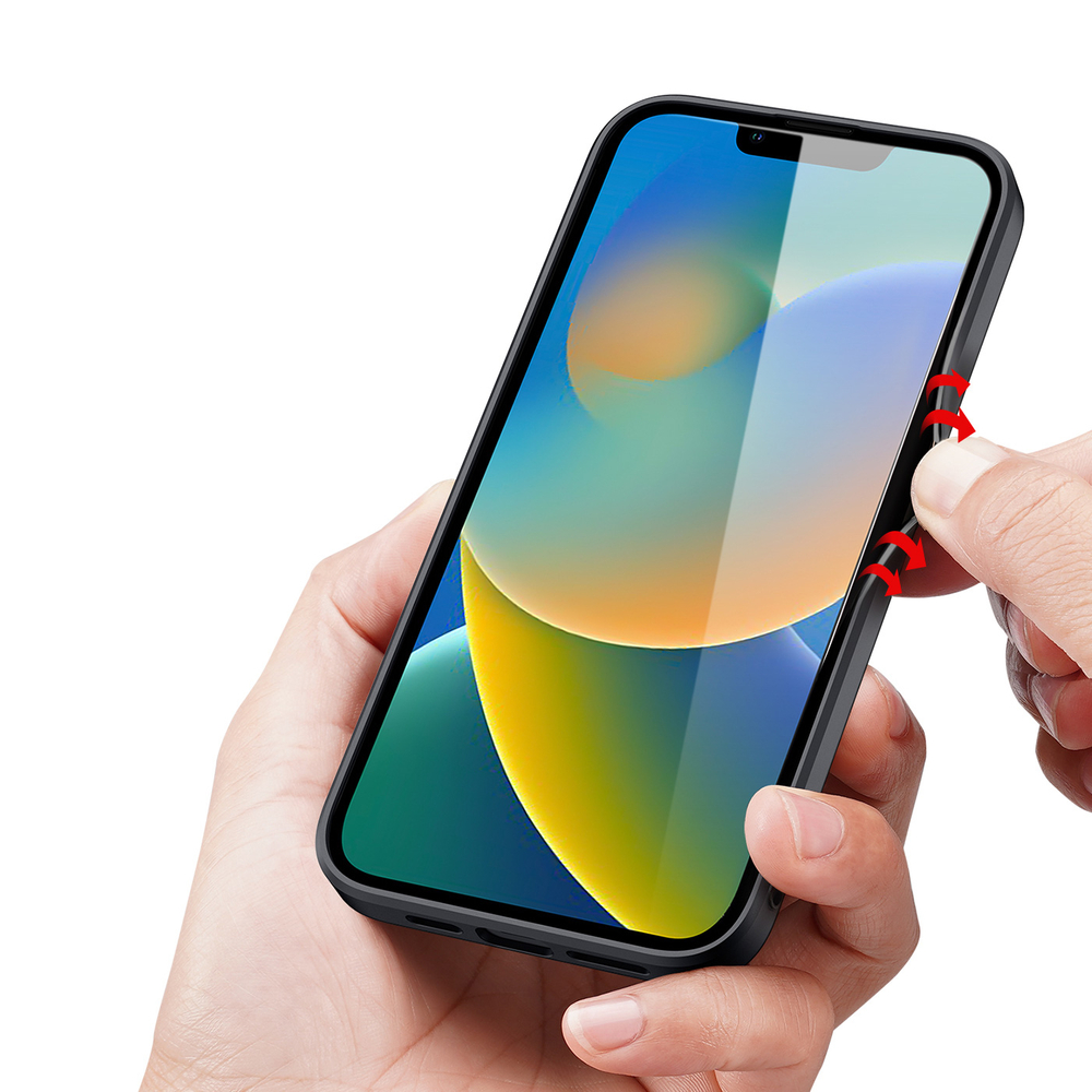 Dux Ducis Fino nailoninis dėklas iPhone 14 Plus – juodas