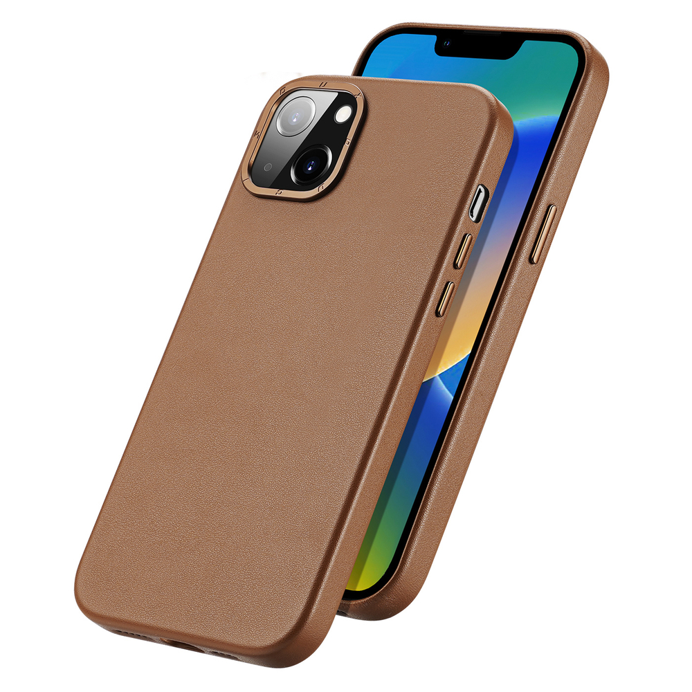 Dux Ducis Grit MagSafe dėklas iPhone 14 Plus – rudas