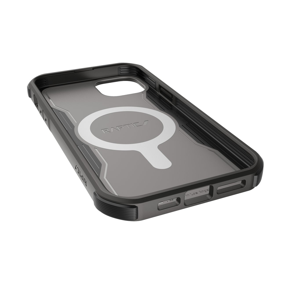 Raptic Fort dėklas iPhone 14 Pro Max su MagSafe – juodas