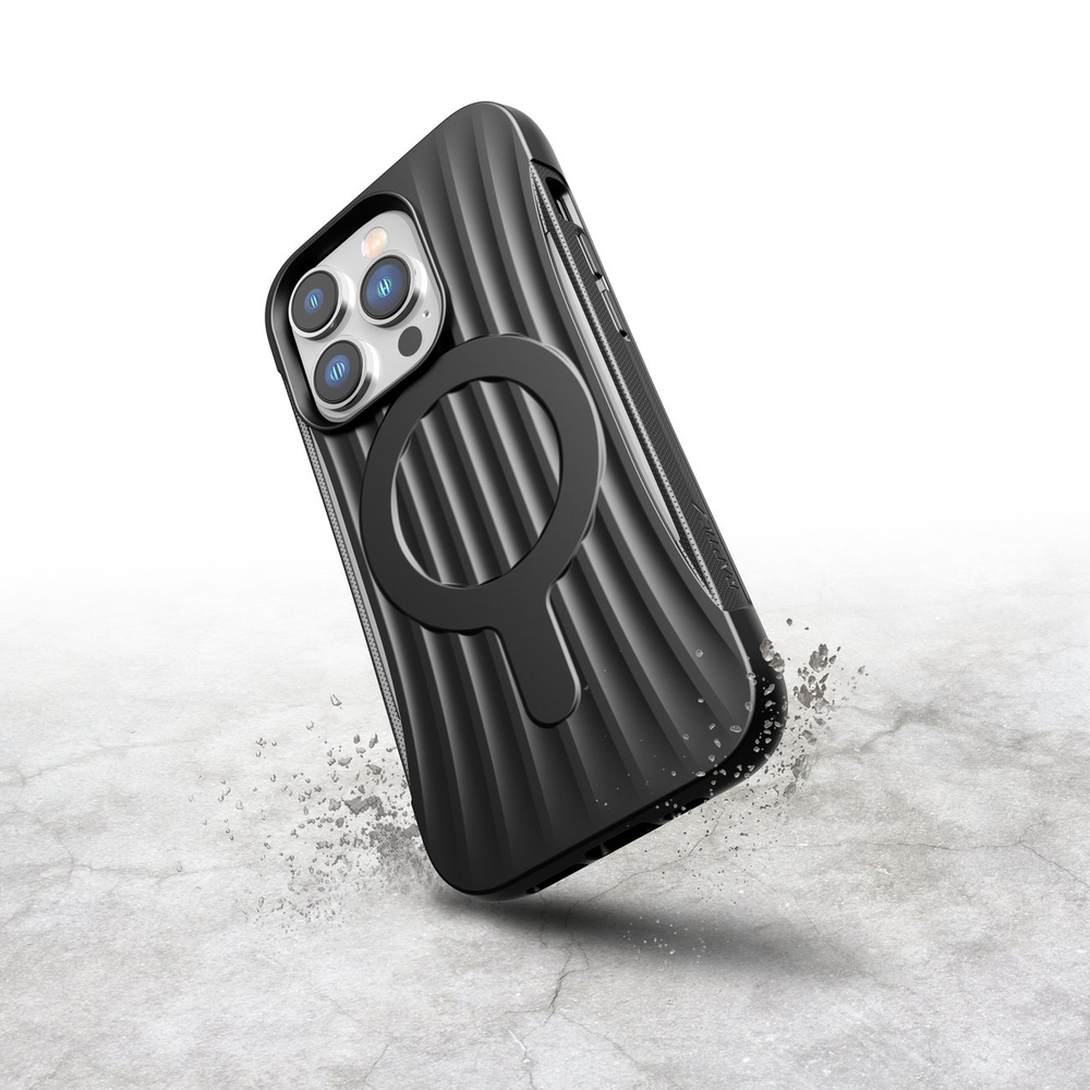 Raptic Clutch MagSafe dėklas iPhone 14 Pro – juodas