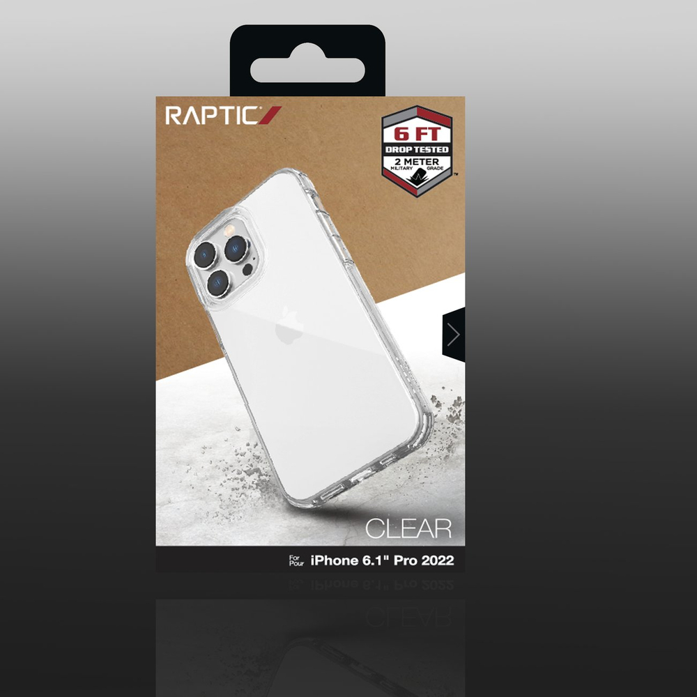 Raptic Clear dėklas iPhone 14 Pro – skaidrus, MagSafe