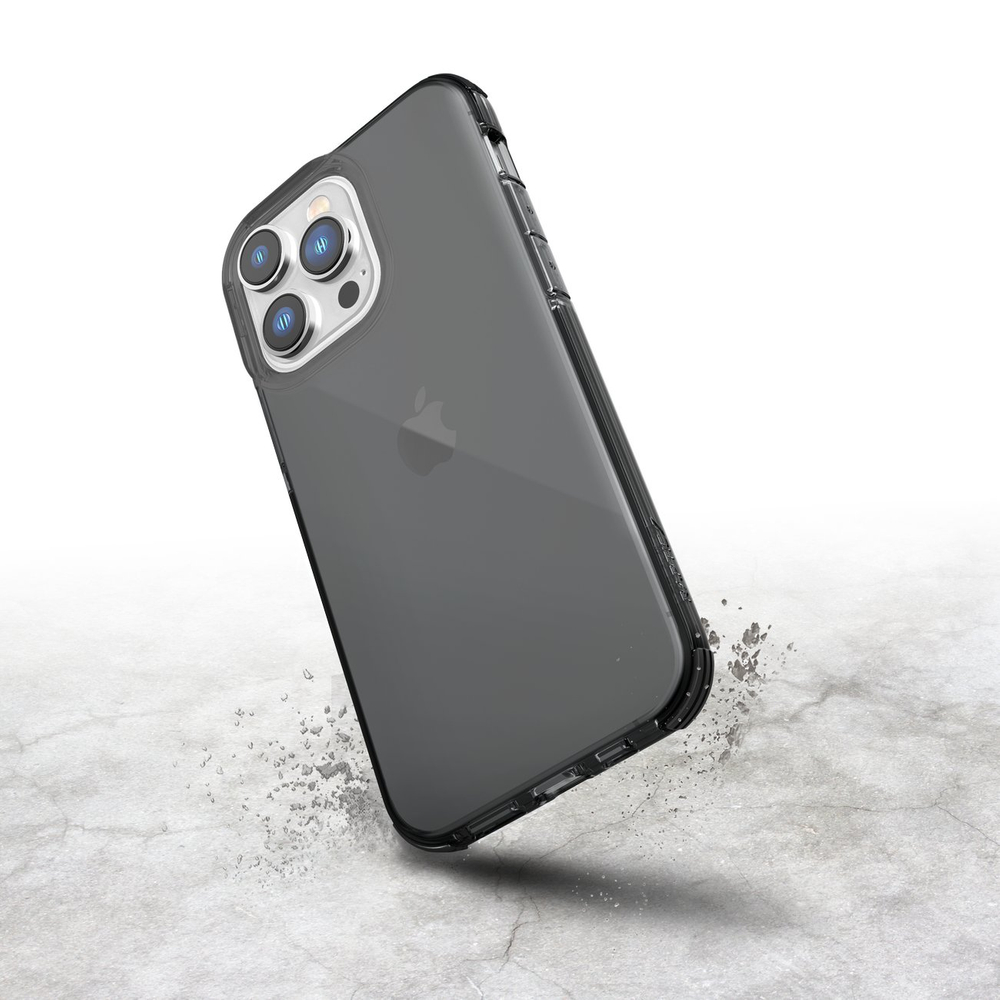 Raptic Clear dėklas iPhone 14 Pro su MagSafe – pilkas
