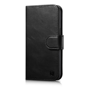 iCarer odinis dėklas iPhone 14 Plus 2in1 su RFID – juodas