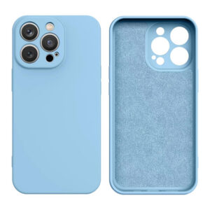 Silikoninis dėklas iPhone 14 Plus – šviesiai mėlynas
