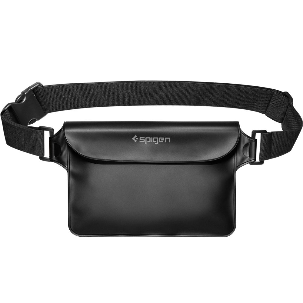 Dėklas Spigen A621 Universal Waterproof su juosmens krepšeliu, juodas