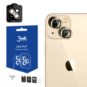 Kameros stiklas skirtas iPhone 14 Plus 9H 3mk Lens Protection Pro serijos objektyvui - auksinis
