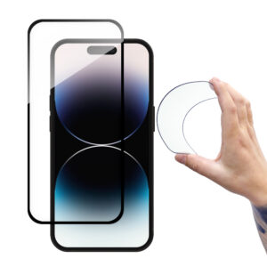 Wozinsky grūdintas stiklas iPhone 14 Pro – juodas rėmelis