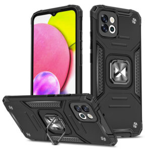 Wozinsky Ring Armor dėklas Samsung Galaxy A03 – juodas su žiedu