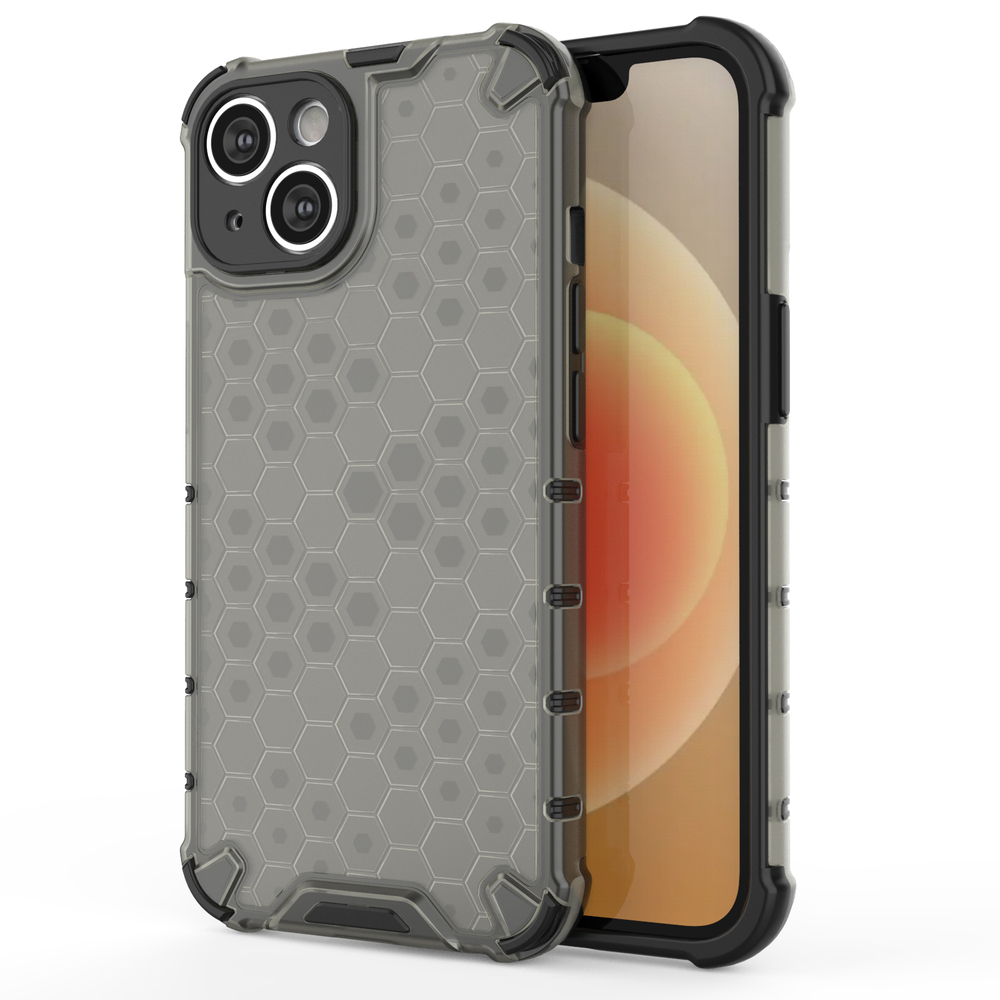 Honeycomb hibridinis dėklas iPhone 14 Plus – juodas