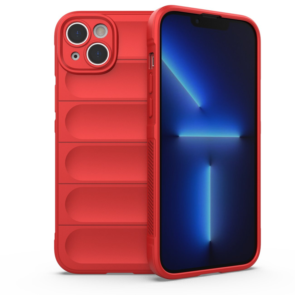 Magic Shield Case šarvuotas dėklas iPhone 14 Plus – raudonas