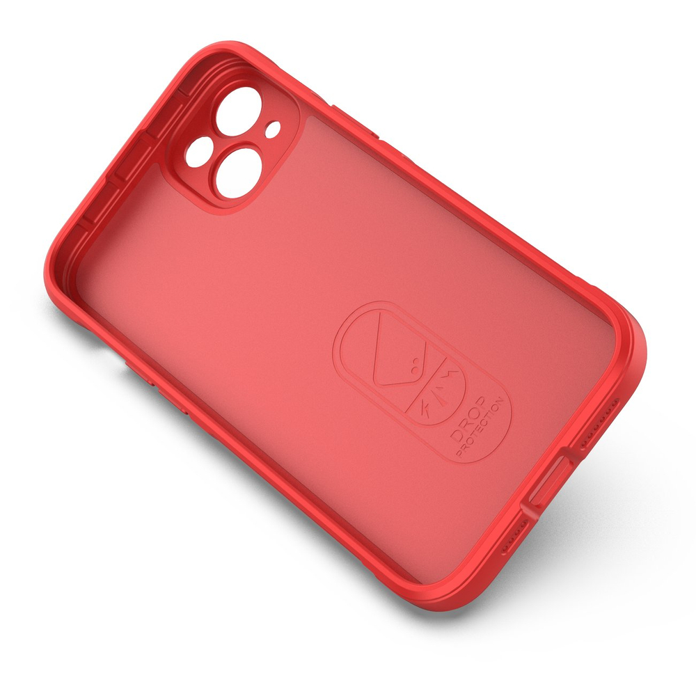 Magic Shield Case šarvuotas dėklas iPhone 14 Plus – raudonas
