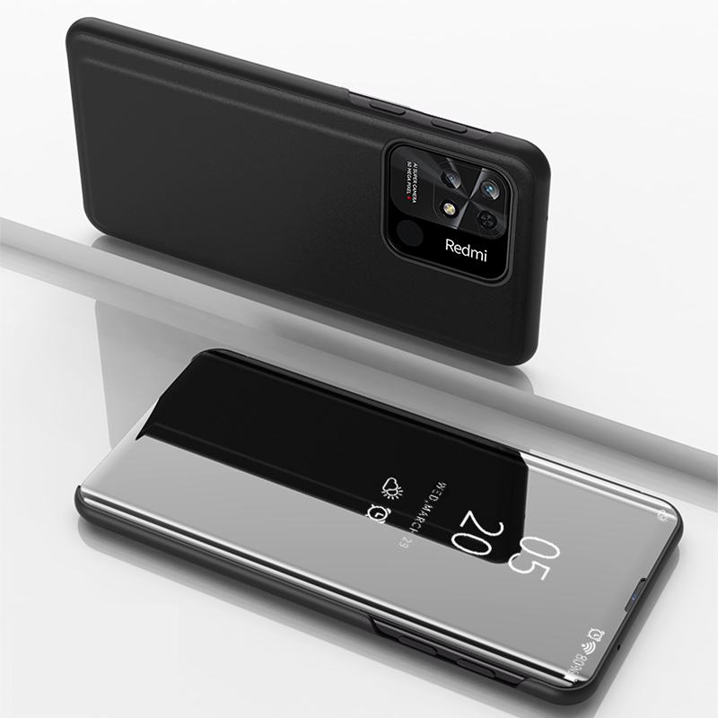 Clear View Case dėklas Xiaomi Redmi 10C – juodas