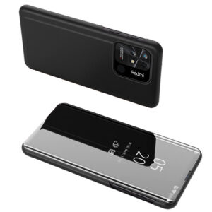 Clear View Case dėklas Xiaomi Redmi 10C – juodas