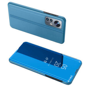 Clear View Case dėklas Xiaomi 12 Lite – mėlynas atverčiamas