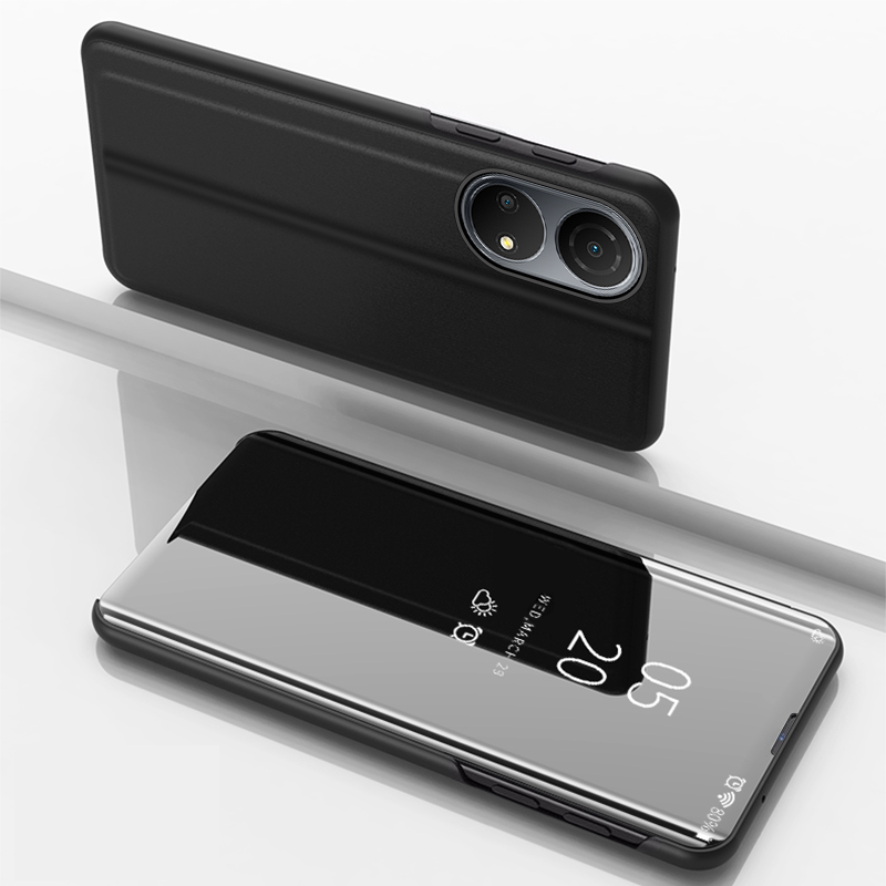 Clear View Case dėklas Honor X7 / Honor Play 30 Plus – juodas
