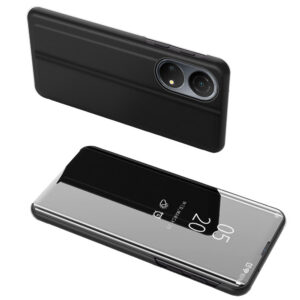 Clear View Case dėklas Honor X7 / Honor Play 30 Plus – juodas