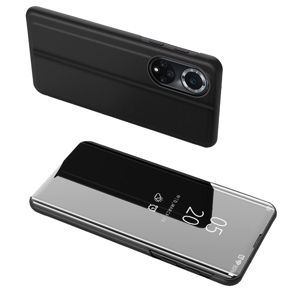Clear View Case atverčiamas dėklas Huawei nova 9 – juodas