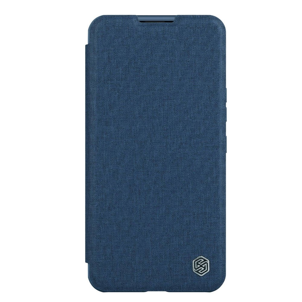 Nillkin Qin Cloth Pro dėklas iPhone 14 Plus – mėlynas