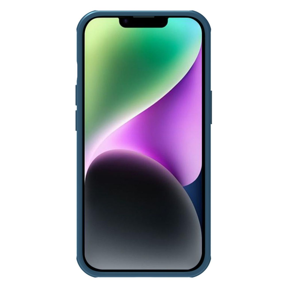 Nillkin Super Frosted Shield Pro MagSafe dėklas iPhone 14 Plus – mėlynas