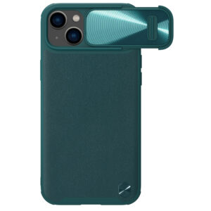 Nillkin CamShield Leather S dėklas iPhone 14 Plus – žalias