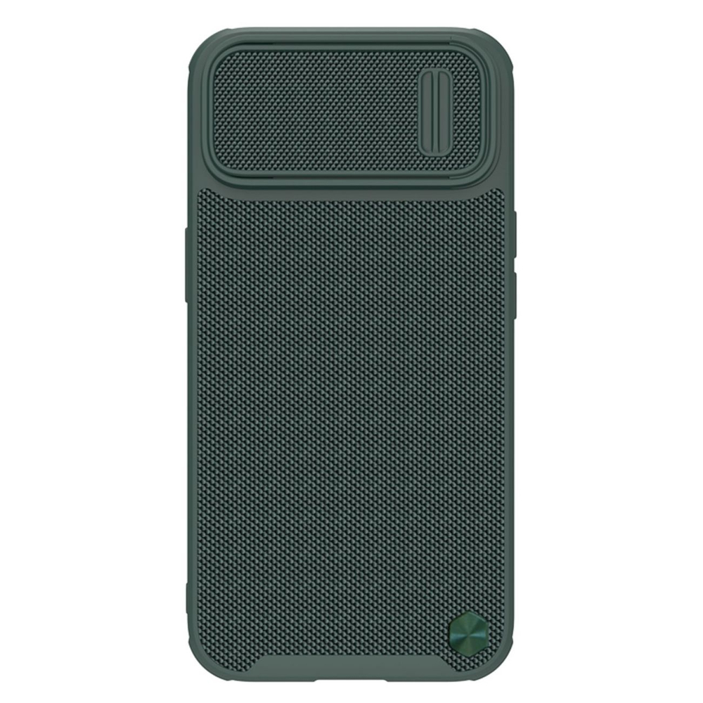 Nillkin Textured S dėklas iPhone 14 Plus – žalias, su kameros dangteliu