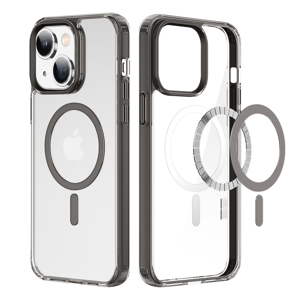 MagSafe magnetinis dėklas iPhone 14 Plus – pilkas