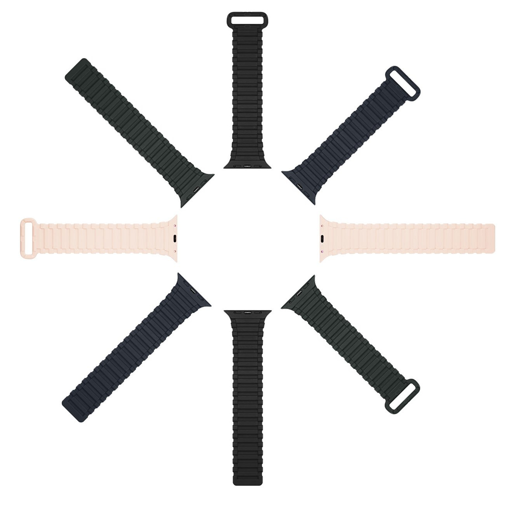 Dux Ducis Armor magnetinis dirželis Apple Watch 38/40/41 mm – juoda/oranžinė